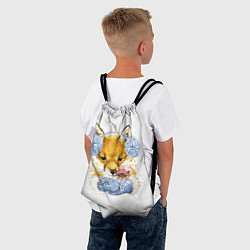 Рюкзак-мешок Лисичка с мышкой, цвет: 3D-принт — фото 2