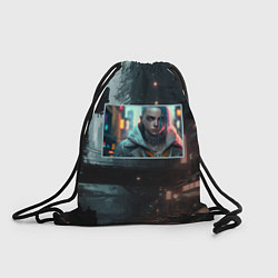 Рюкзак-мешок Найт Сити - город мечты, цвет: 3D-принт