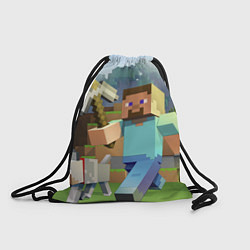 Рюкзак-мешок Майнкрафт с киркой, цвет: 3D-принт