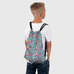 Рюкзак-мешок Весенний цветочный паттерн, цвет: 3D-принт — фото 2