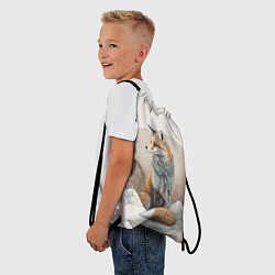 Рюкзак-мешок Лисица и сугроб, цвет: 3D-принт — фото 2