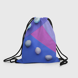 Рюкзак-мешок Линии, фигуры, геометрия и сливы, цвет: 3D-принт