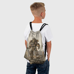 Рюкзак-мешок Bone raider power armor skin in fallout, цвет: 3D-принт — фото 2