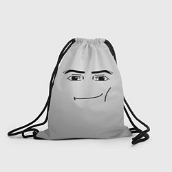 Рюкзак-мешок Роблокс Гигачад лицо, цвет: 3D-принт