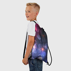 Рюкзак-мешок Поп арт неоновые звезды космического неба, цвет: 3D-принт — фото 2
