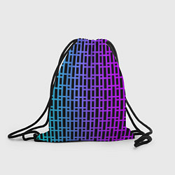 Рюкзак-мешок Неоновая клетка, цвет: 3D-принт
