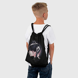 Рюкзак-мешок Wednesday black kitty, цвет: 3D-принт — фото 2