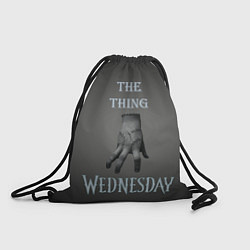 Рюкзак-мешок Вещь Уэнсдей Аддамс, градиент, цвет: 3D-принт