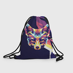 Рюкзак-мешок Голова лисенка в стиле поп-арт, цвет: 3D-принт