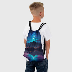 Рюкзак-мешок Ночное небо, пейзаж, цвет: 3D-принт — фото 2