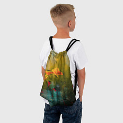 Рюкзак-мешок Весенне-осенний жёлтый туман и краски, цвет: 3D-принт — фото 2