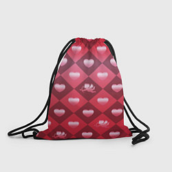 Рюкзак-мешок Фон День святого валентина, цвет: 3D-принт