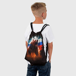 Рюкзак-мешок Ярость Медведя, цвет: 3D-принт — фото 2