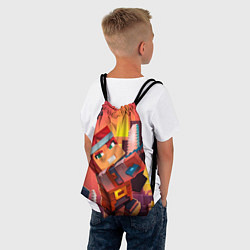 Рюкзак-мешок Minecraft воин с мечом, цвет: 3D-принт — фото 2