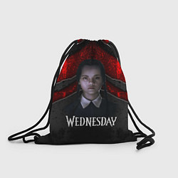 Рюкзак-мешок Wedneday black and red, цвет: 3D-принт