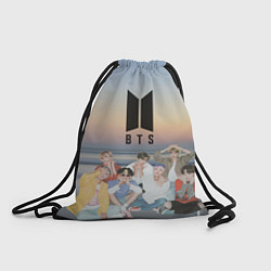 Рюкзак-мешок BTS sunset, цвет: 3D-принт