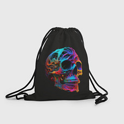 Рюкзак-мешок Неоновый череп, цвет: 3D-принт