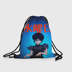Рюкзак-мешок Уэнсдэй Аниме, цвет: 3D-принт
