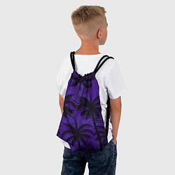 Рюкзак-мешок Пальмы в ночи, цвет: 3D-принт — фото 2