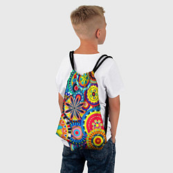 Рюкзак-мешок Психоделика калейдоскоп, цвет: 3D-принт — фото 2