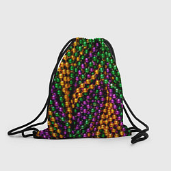 Рюкзак-мешок Разноцветные буссы, цвет: 3D-принт