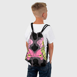 Рюкзак-мешок Леопардовый принт и цветы, цвет: 3D-принт — фото 2