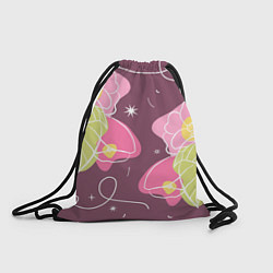 Рюкзак-мешок Звезды в цветах лайн, цвет: 3D-принт