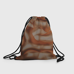 Рюкзак-мешок Тёмно-золотистые абстрактные волны, цвет: 3D-принт