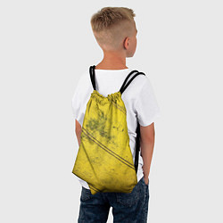 Рюкзак-мешок Абстрактная ярко-золотая текстура, цвет: 3D-принт — фото 2