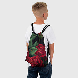 Рюкзак-мешок Много красных роз, цвет: 3D-принт — фото 2