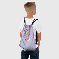 Рюкзак-мешок Восьмое марта в бабочках, цвет: 3D-принт — фото 2