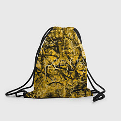 Рюкзак-мешок Желтый хаос, цвет: 3D-принт