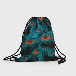 Рюкзак-мешок Винтажные глаза пиксельные, цвет: 3D-принт