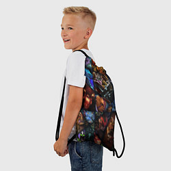 Рюкзак-мешок Мозаика персонажи Dota 2, цвет: 3D-принт — фото 2