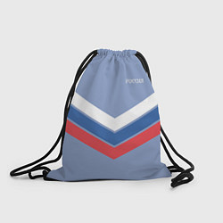 Рюкзак-мешок Триколор - три полоски на голубом, цвет: 3D-принт