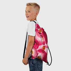 Рюкзак-мешок Цветы бегония текстура, цвет: 3D-принт — фото 2