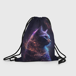Рюкзак-мешок Кошка в космосе туманность, цвет: 3D-принт