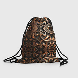 Рюкзак-мешок Золотой узор - паттерн, цвет: 3D-принт