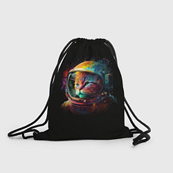 Рюкзак-мешок Кот в скафандре - космонавт, цвет: 3D-принт
