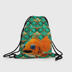 Рюкзак-мешок Сказочная золотая рыбка, цвет: 3D-принт