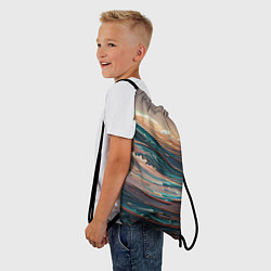 Рюкзак-мешок Необъятный океан, цвет: 3D-принт — фото 2