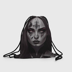 Рюкзак-мешок Готическая девушка Джелвира, цвет: 3D-принт