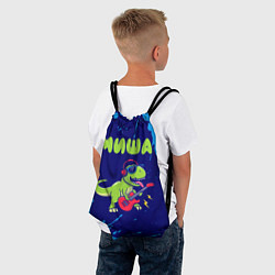 Рюкзак-мешок Миша рокозавр, цвет: 3D-принт — фото 2