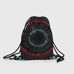 Рюкзак-мешок Неоновые круги иероглифы, цвет: 3D-принт