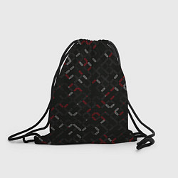 Рюкзак-мешок Текстурный узор, цвет: 3D-принт