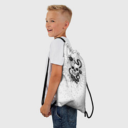 Рюкзак-мешок Череп со змеей тату, цвет: 3D-принт — фото 2