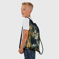 Рюкзак-мешок Gustav Klimt Cyberpunk, цвет: 3D-принт — фото 2