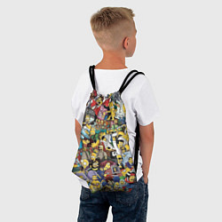Рюкзак-мешок Simpsonhistory, цвет: 3D-принт — фото 2