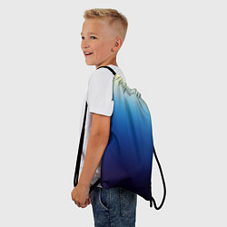 Рюкзак-мешок Blue gradient colors, цвет: 3D-принт — фото 2