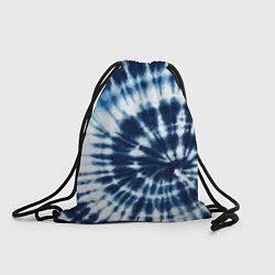 Рюкзак-мешок Эффект тай дай - размытый синий узор, цвет: 3D-принт